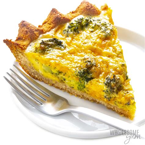 How many protein are in quiche broccoli & cheddar slc=1/6 - calories, carbs, nutrition