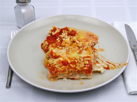 How many calories are in lasagna seafood & spinach slc=3x4 - calories, carbs, nutrition