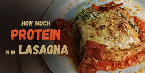 How many protein are in lasagna seafood & spinach slc=3x4 - calories, carbs, nutrition