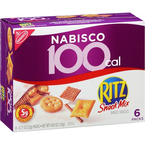 100 Cal Ritz Snack Mix - calories, carbs, nutrition