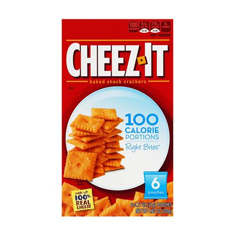 100 Calorie Cheez it - calories, carbs, nutrition