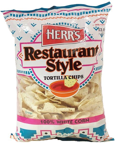 100% White Corn Restaurant Style Tortilla Chips - calories, carbs, nutrition