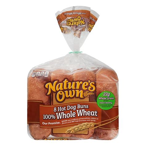 100% Whole Wheat Hot Dog Buns - calories, carbs, nutrition