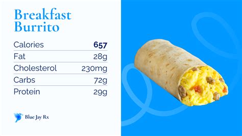 155 Breakfast Burrito with Bacon - calories, carbs, nutrition