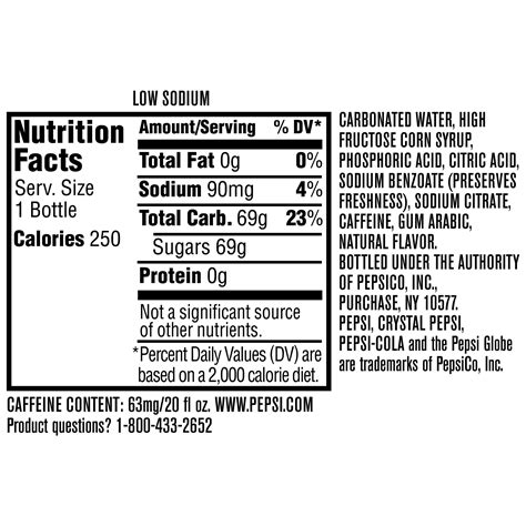 20 Ounce Bottle - calories, carbs, nutrition