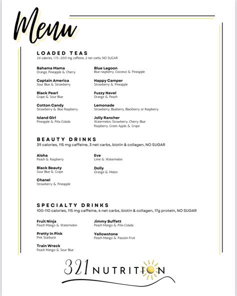 321 Plan - calories, carbs, nutrition