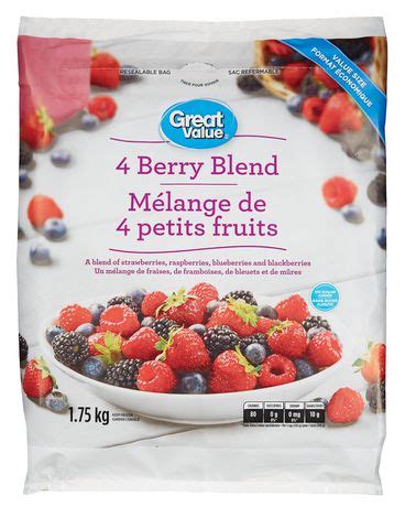 4 Berry Blend - calories, carbs, nutrition