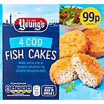 4 Cod Cakes - calories, carbs, nutrition