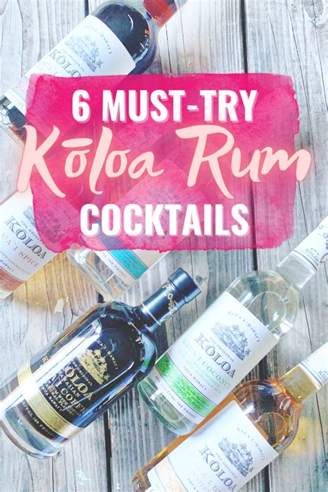 6 Delicious Kōloa Rum Cocktails To Make At Home Discover The Best Rum Drinks