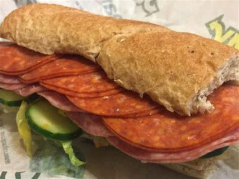 6" Spicy Italian Sub - calories, carbs, nutrition