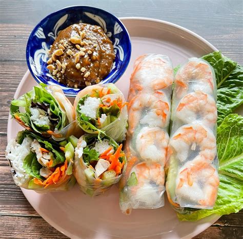 Are fresh spring rolls considered a healthy dish?