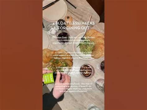 Bloat Hacks for Dining Out