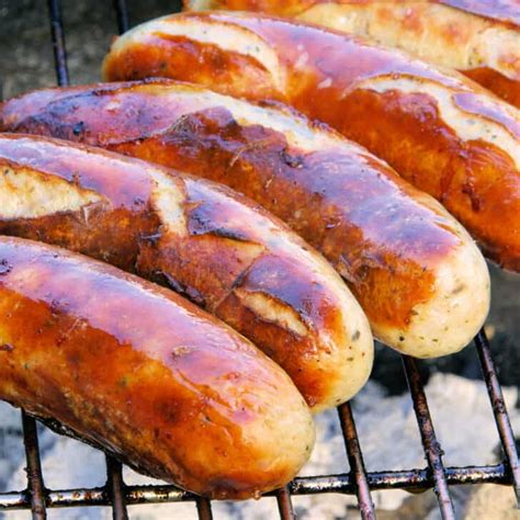 Can I grill the homemade German bratwurst?