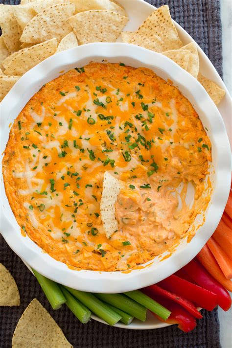 Can you share the recipe for buffalo chicken dip?