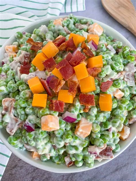 Classic Pea Salad with Bacon - A Savory Side Dish With a Twist