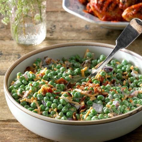 Do you have any suggestions for using peas in salads?