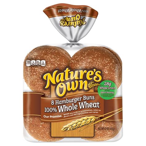 How does 100% Whole Wheat Hamburger Buns fit into your Daily Goals - calories, carbs, nutrition