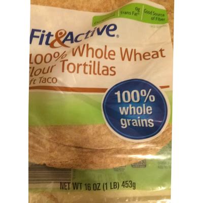 How does 100% Whole Wheat Tortillas fit into your Daily Goals - calories, carbs, nutrition