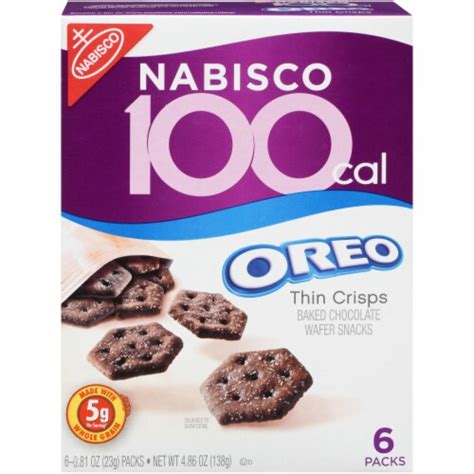 How does 100 Calorie Oreo Thin Crisps fit into your Daily Goals - calories, carbs, nutrition