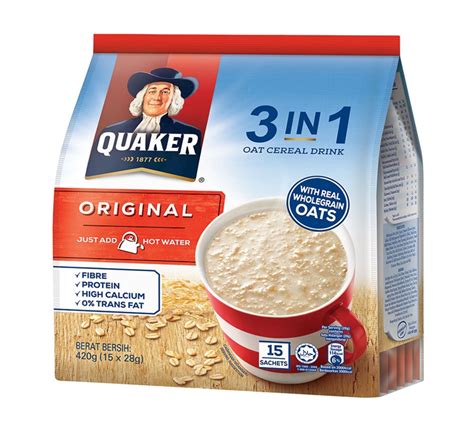 How does 3 in 1 Oat Cereal Drink fit into your Daily Goals - calories, carbs, nutrition