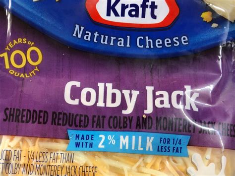 How does 40% Reduced Fat - Colby Jack fit into your Daily Goals - calories, carbs, nutrition