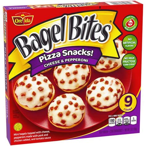 How does 9 Cheese Bagel Bites fit into your Daily Goals - calories, carbs, nutrition