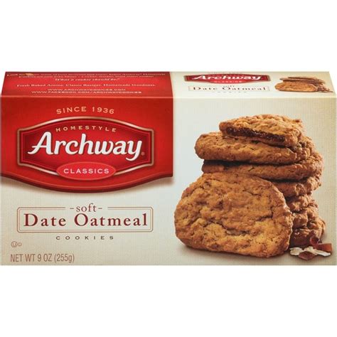 How does ARCHWAY Home Style Cookies, Date Filled Oatmeal fit into your Daily Goals - calories, carbs, nutrition