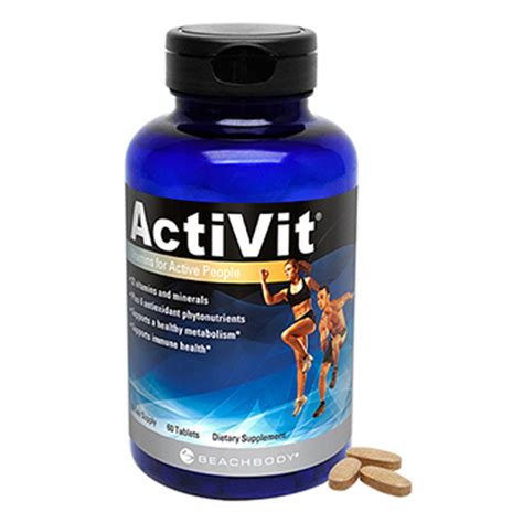 How does Activit Vitamins fit into your Daily Goals - calories, carbs, nutrition