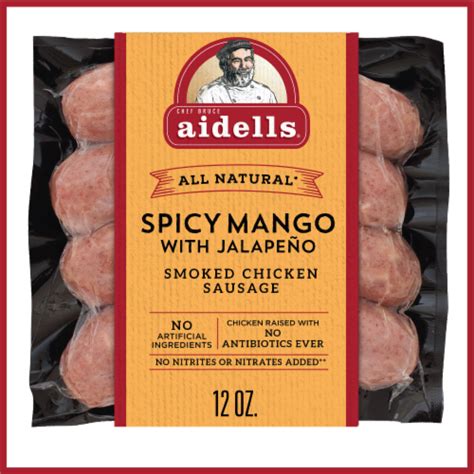 How does Aidell's Spicy Mango Chicken Sausage fit into your Daily Goals - calories, carbs, nutrition