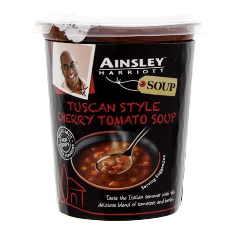 How does Ainsley Harriott Tuscan Style Cherry Tomato Soup fit into your Daily Goals - calories, carbs, nutrition