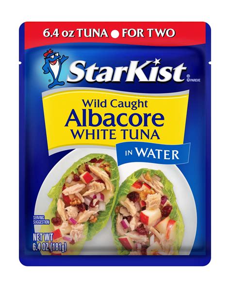 How does Albacore White Tuna in Pouch fit into your Daily Goals - calories, carbs, nutrition