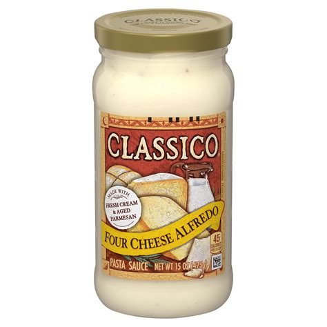 How does Alfredo Sauce - Four Cheese fit into your Daily Goals - calories, carbs, nutrition