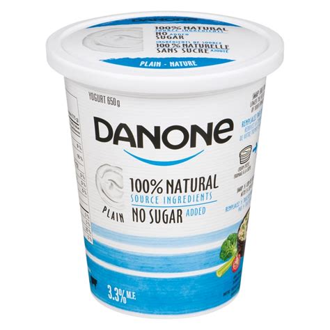 How does All Natural Plain Yogurt fit into your Daily Goals - calories, carbs, nutrition