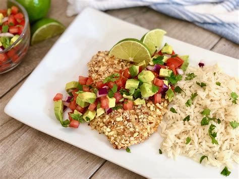 How does Almond Coconut Tilapia with Salsa fit into your Daily Goals - calories, carbs, nutrition