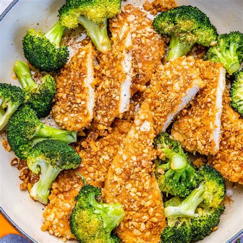 How does Almond-Crusted Chicken with Sauce fit into your Daily Goals - calories, carbs, nutrition