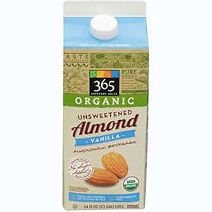 How does Almondmilk - Unsweetened Vanilla fit into your Daily Goals - calories, carbs, nutrition