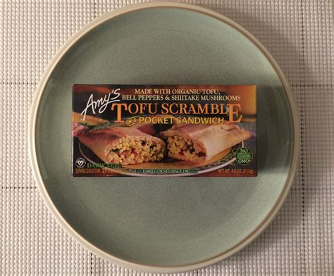 How does Amy's Tofu Scramble Pocket Sandwich fit into your Daily Goals - calories, carbs, nutrition