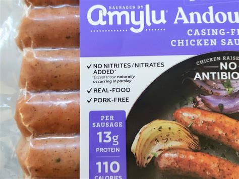 How does Andouille Chicken Sausage fit into your Daily Goals - calories, carbs, nutrition