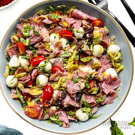 How does Antipasto Salad - STG Entree Salad fit into your Daily Goals - calories, carbs, nutrition