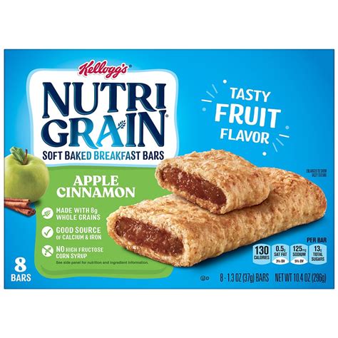 How does Apple Nutrigrain Bar fit into your Daily Goals - calories, carbs, nutrition