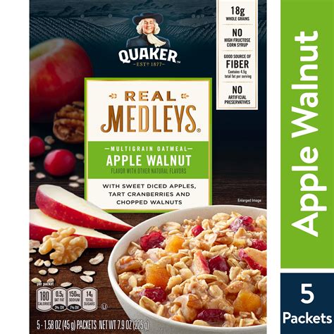 How does Apple Walnut Multigrain Oatmeal fit into your Daily Goals - calories, carbs, nutrition