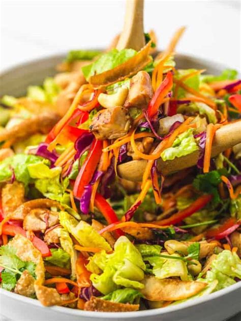 How does Asian Chicken Salad 9 oz fit into your Daily Goals - calories, carbs, nutrition