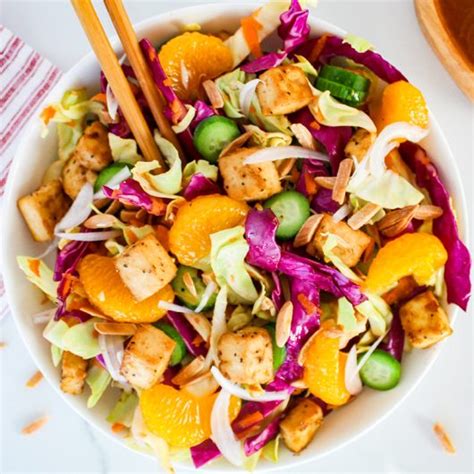 How does Asian Tofu Salad fit into your Daily Goals - calories, carbs, nutrition