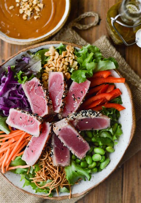 How does Asian Tuna Salad fit into your Daily Goals - calories, carbs, nutrition