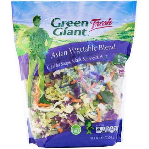 How does Asian Vegetable Blend fit into your Daily Goals - calories, carbs, nutrition