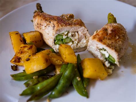 How does Asparagus Chicken Roulade fit into your Daily Goals - calories, carbs, nutrition