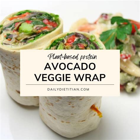 How does Avocado Veggie Wrap fit into your Daily Goals - calories, carbs, nutrition