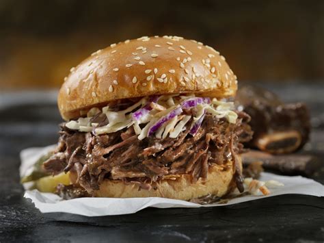 How does BBQ Beef Brisket Sandwich fit into your Daily Goals - calories, carbs, nutrition