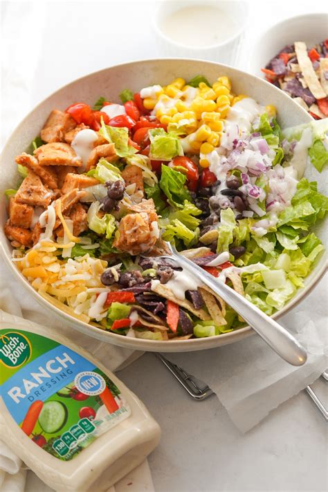 How does BBQ Chicken Ranch Salad fit into your Daily Goals - calories, carbs, nutrition