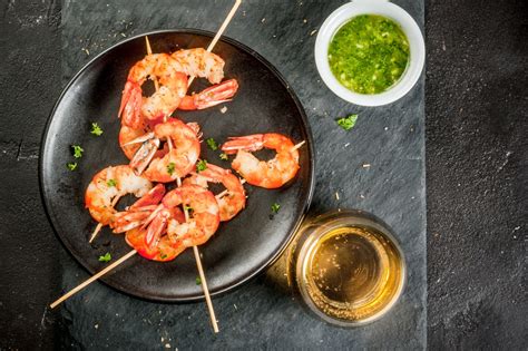 How does BBQ Shrimp with Pinot Grigio Butter fit into your Daily Goals - calories, carbs, nutrition